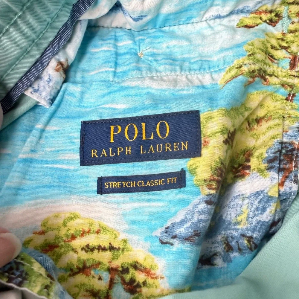 Polo Ralph Lauren Mens Stretch Shorts Large Classic Fit Preppy Coastal Hamptons